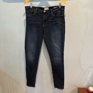 FRAME Denim Woman’s Jeans Le Skinny Dr Jeanne Size‎ 32 Dark Wash